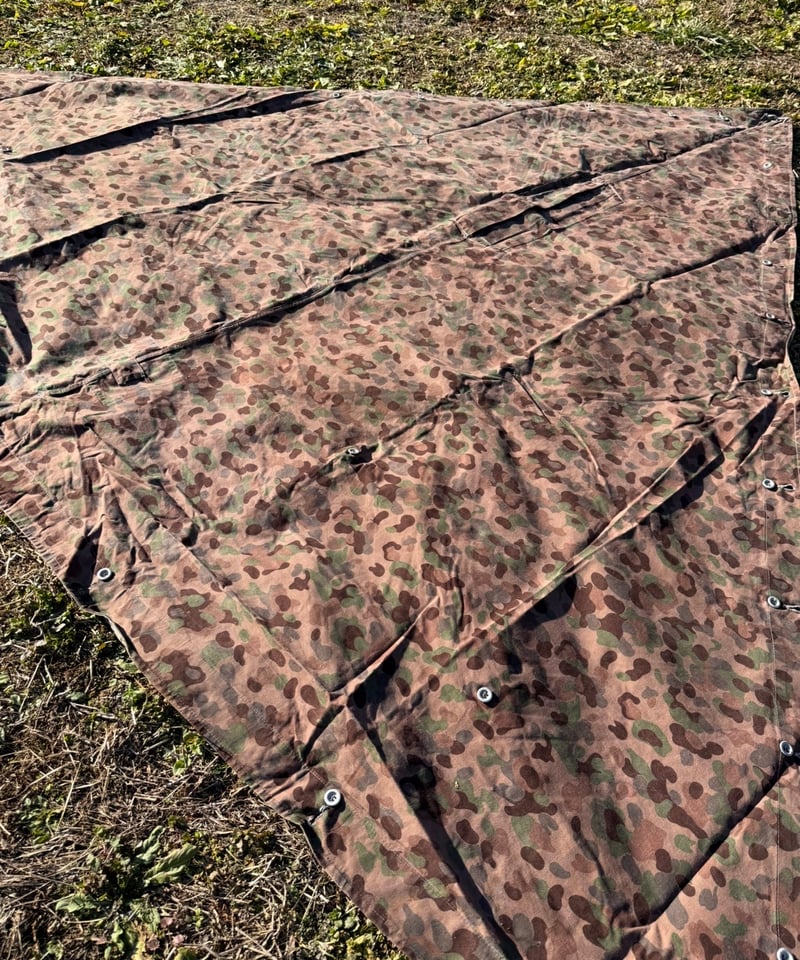 軍幕❗️オーストリア軍用テント 1枚バラ売り リバーシブル