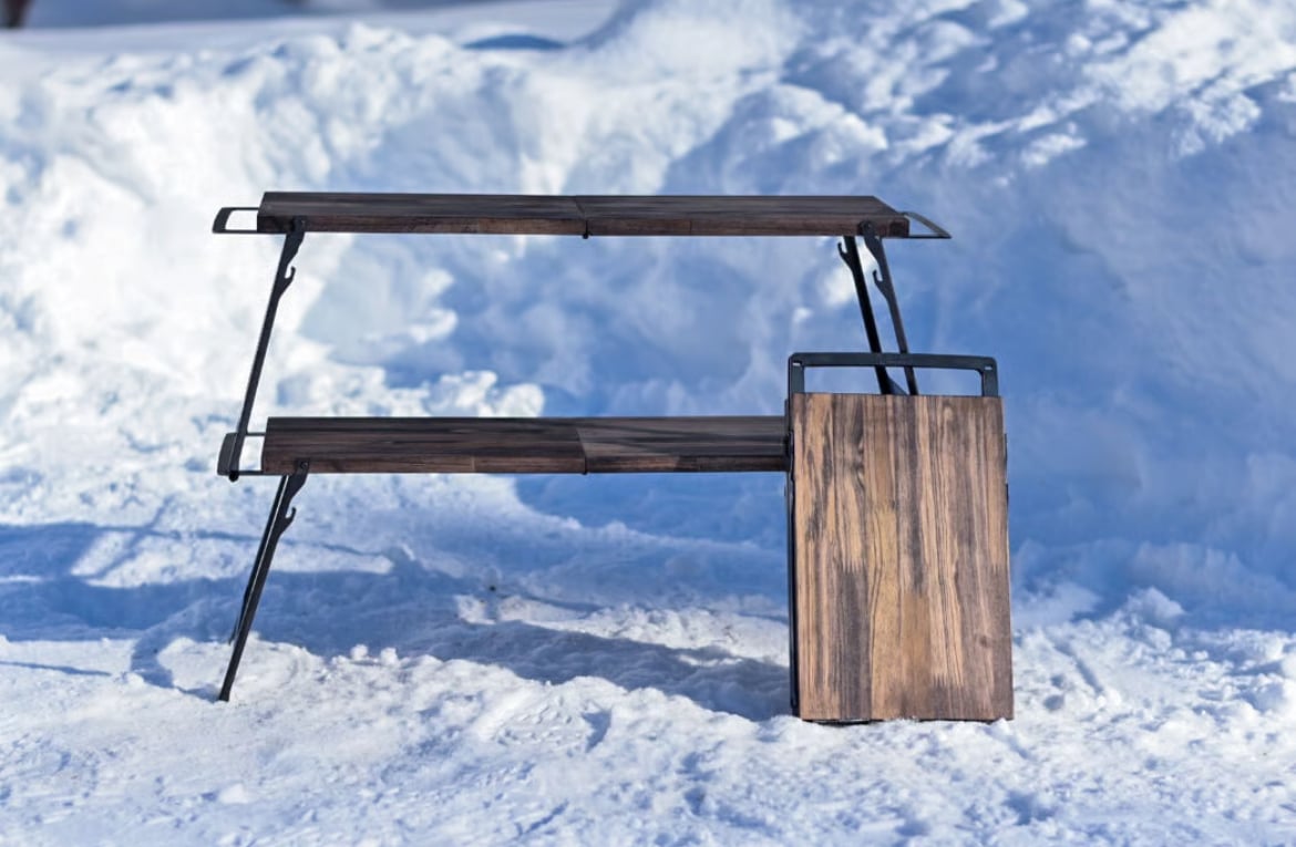 MOOSE ROOM WORKS Stag & Folding Table「patan」(アウ MOOSE ROOM WORKS Stag & Folding Table「patan」(アウ