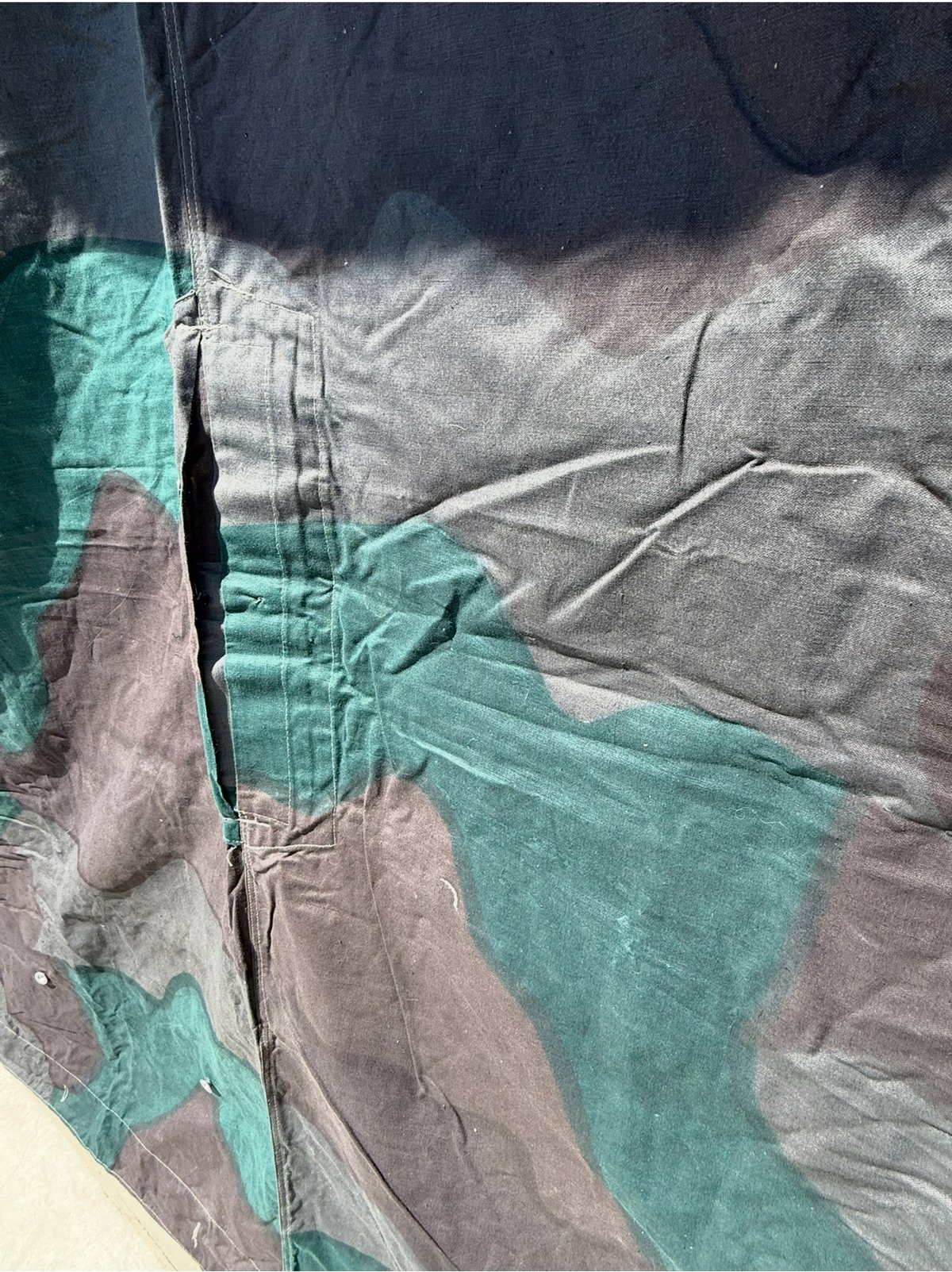 2枚 アウトドア・釣り・旅行用品 スウェーデン軍テントシート＊濃いめ