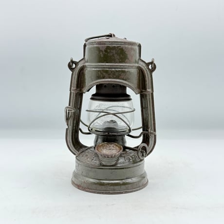 レア　オイルランプ　ランタン　カンテラ　ハリケーン　赤　ビンテージ　四角 希少な戦前モデル> Vintage Nier Feuerhand 275 Lantern Lamp