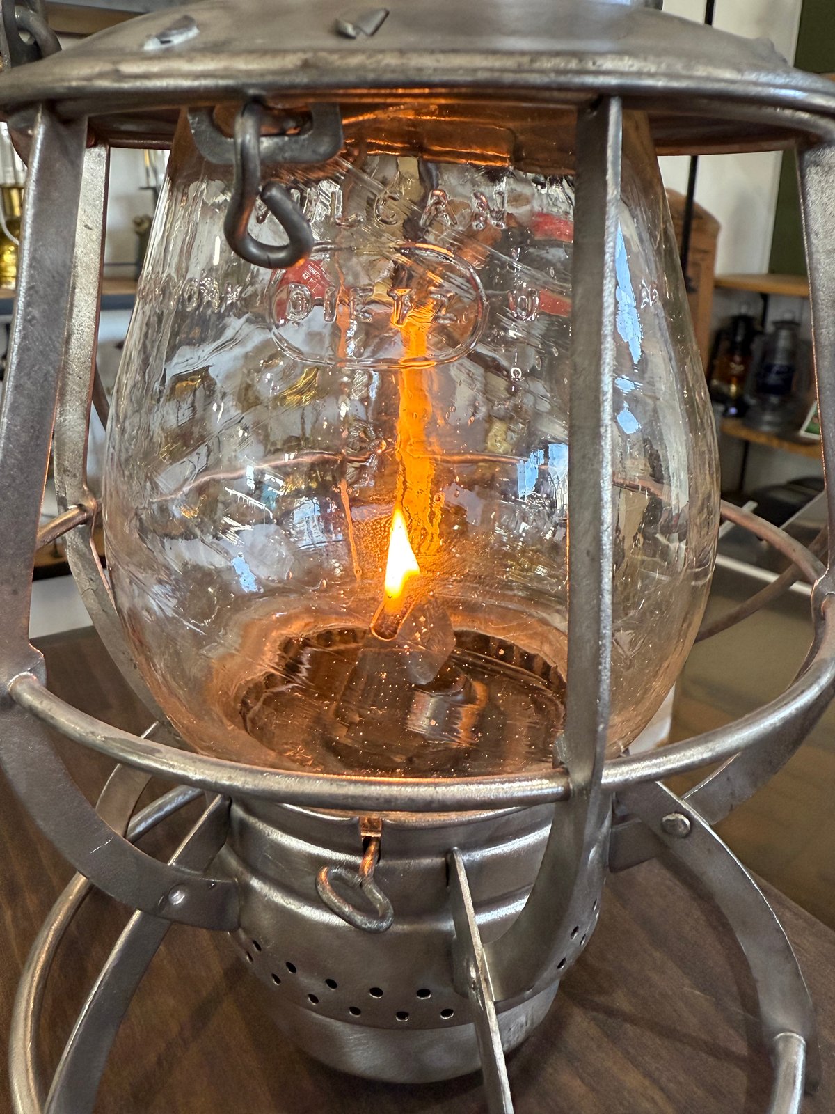 001レイルロードランタン DIETZ No.39 STEEL CLAD クリア