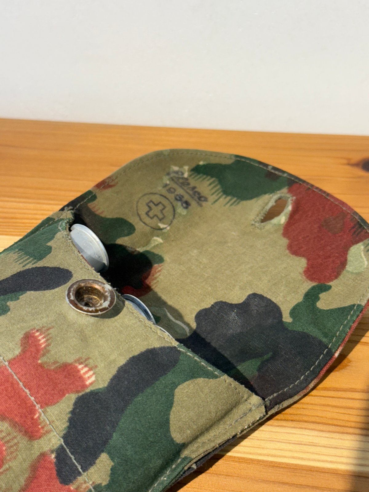 スイス軍　アルペンカモ　軍幕　テント 入手困難❗️極美‼️スイス軍幕 アルペンカモ 1枚