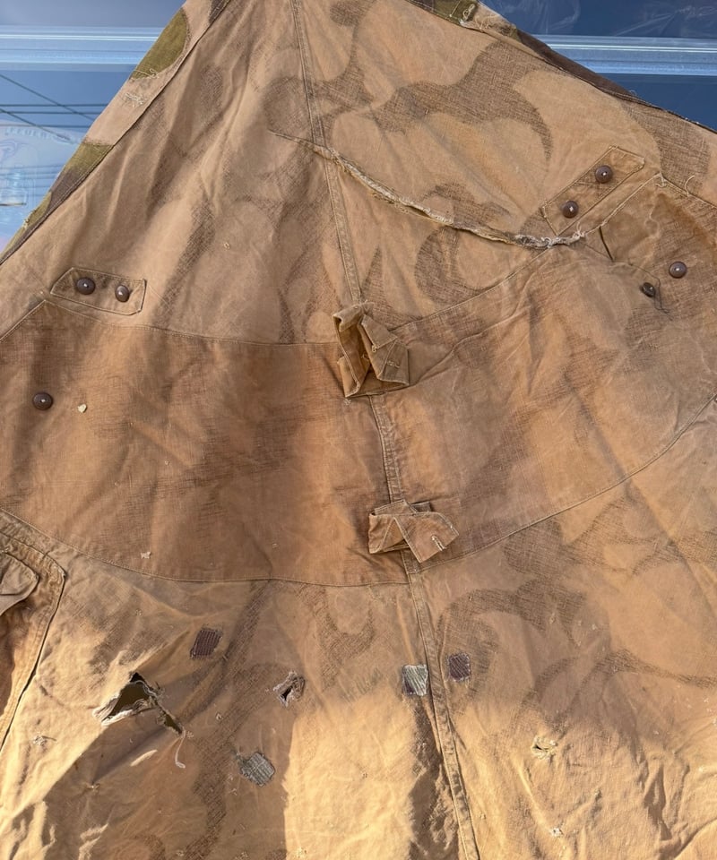 004 軍幕❗️アウトレット ハンガリー軍用テント ハリケーン迷彩 1枚