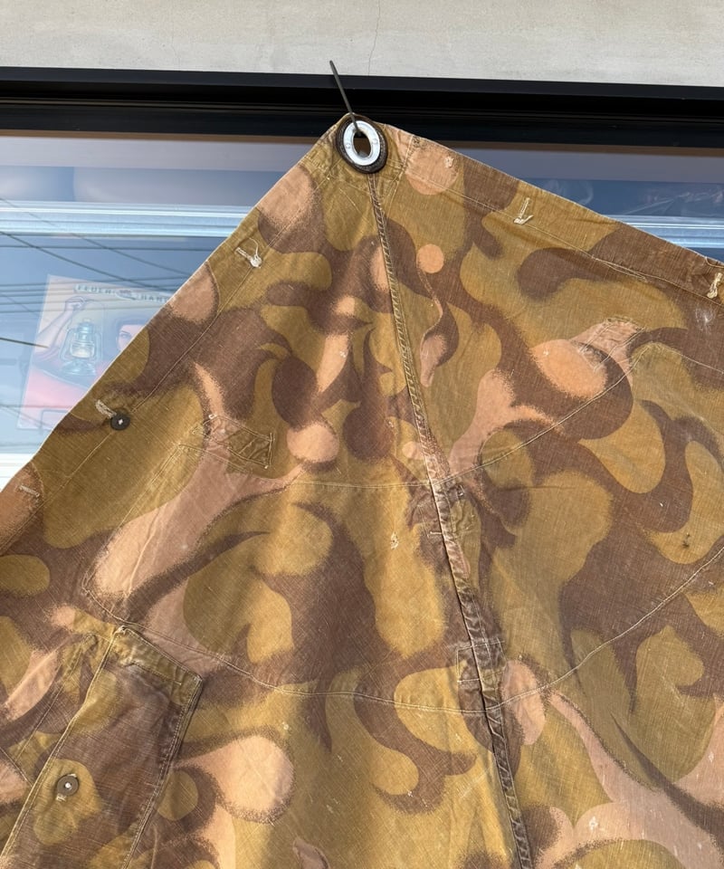 005 軍幕❗️アウトレット ハンガリー軍用テント ハリケーン迷彩 1枚