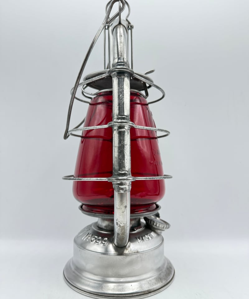 極美‼️BAT No.599 ホットブラストランタン レッドガラス