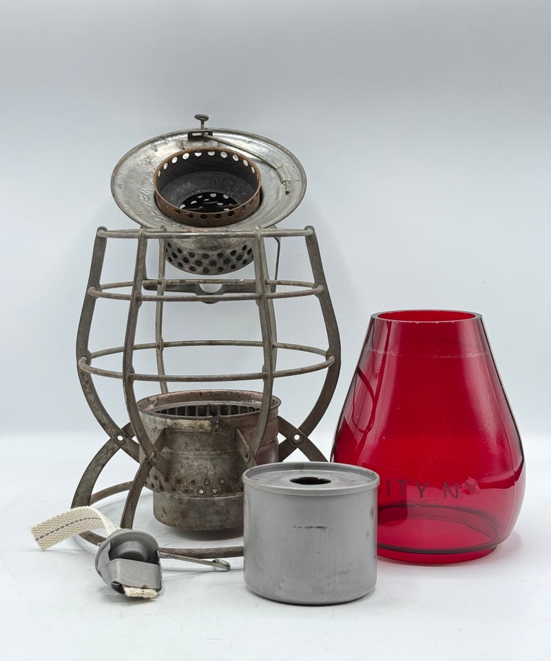 003 レイルロードランタン DIETZ No.39 STEEL CLAD レッド