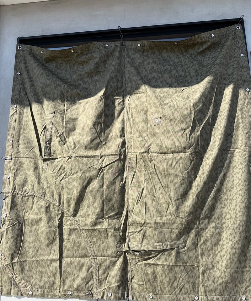 軍幕』貴重❗️東ドイツ軍幕 レインドロップカモ 1枚バラ売り