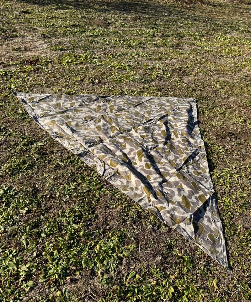 オーストリア軍幕 1枚 used 軍幕❗️オーストリア軍用テント 1枚バラ