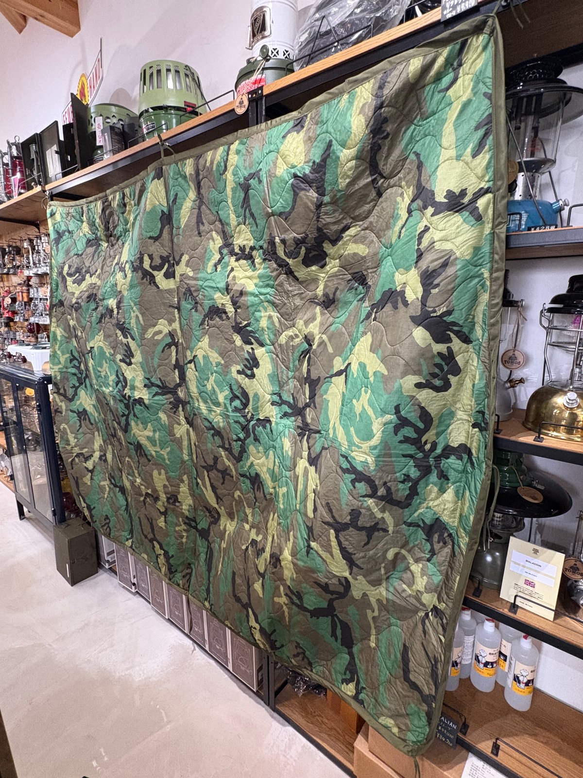 米軍実物　1972年　ナムリーフ　ERDL ポンチョライナー ミリタリー ポンチョライナー 米軍実物 米軍実物 ERDL ポンチョ