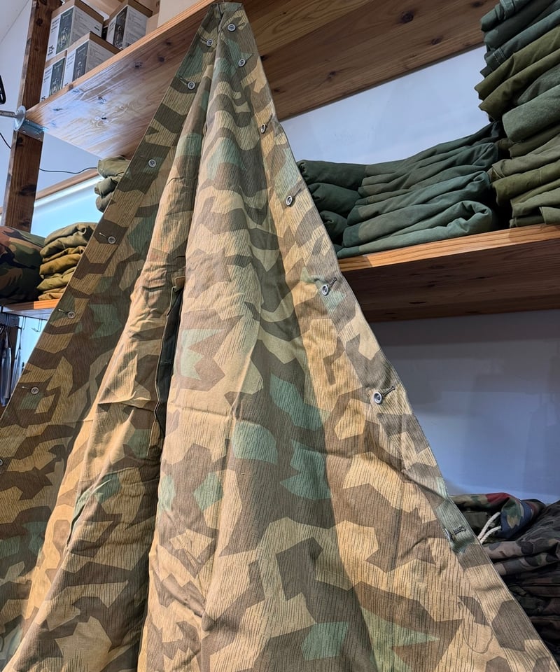 ドイツ軍 軍幕 レプリカ 軍幕❗️ドイツ軍幕 スプリンターカモ 1枚 レプリカ | ヴィンテージ