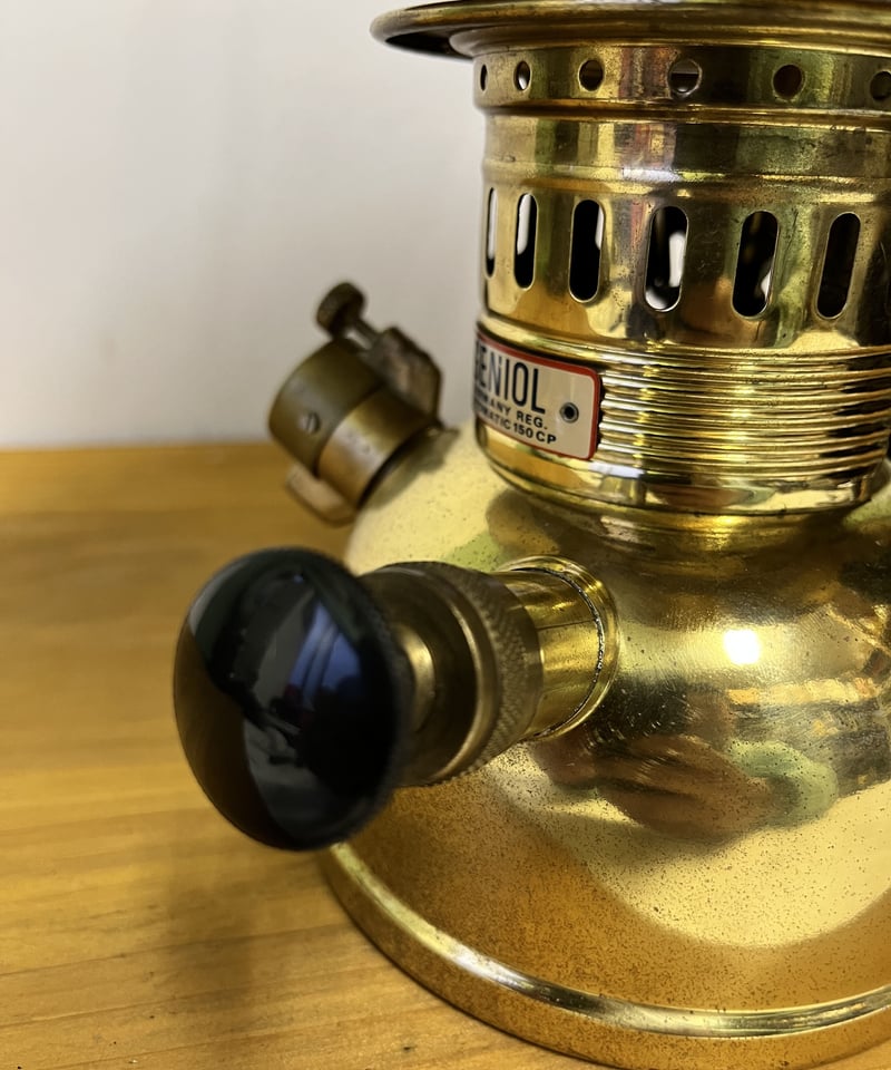 GENIOL 150 CP フレーム ペトロマックス HK150 などにも GENIOL 150CP 『フレームボーイプレート』ブラス リフレクター