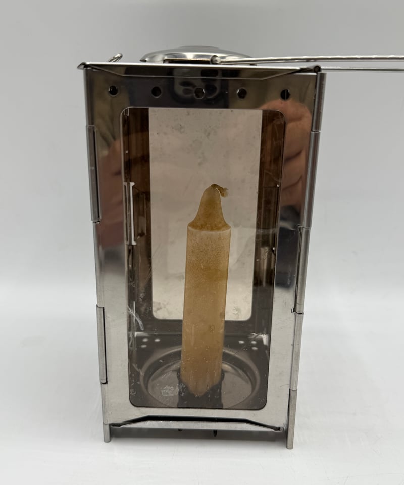 【値下げ中】ヴィンテージ品 極美品 スイス軍フォールディングキャンドルランタン ☆美品！ スイス軍 フォールディング キャンドルランタン ③