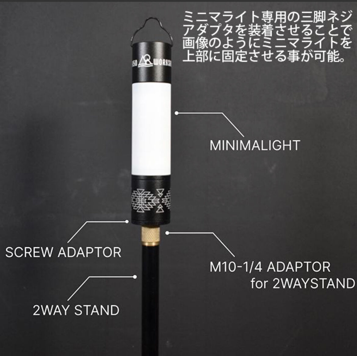 シェード アダプター ミニマライト 5050workshop スタンド ③ - ライト