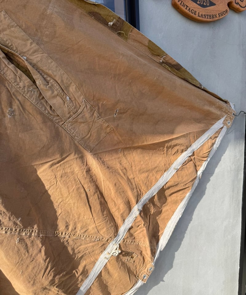 005 軍幕❗️アウトレット ハンガリー軍用テント ハリケーン迷彩 1枚