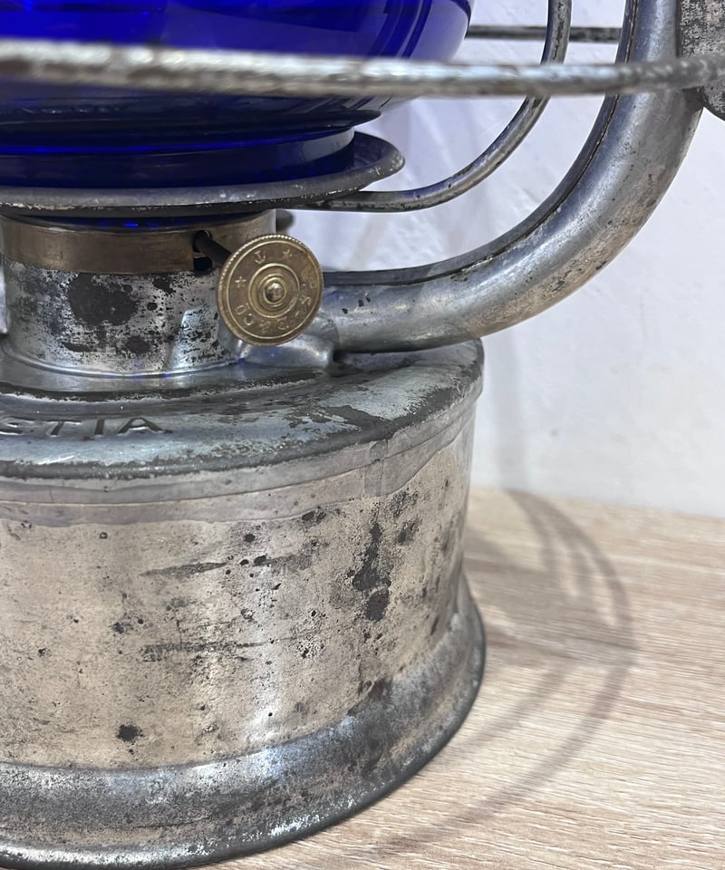 レアアイテム❗️HELVETIA スイス軍用ミリタリーランタン ブルー