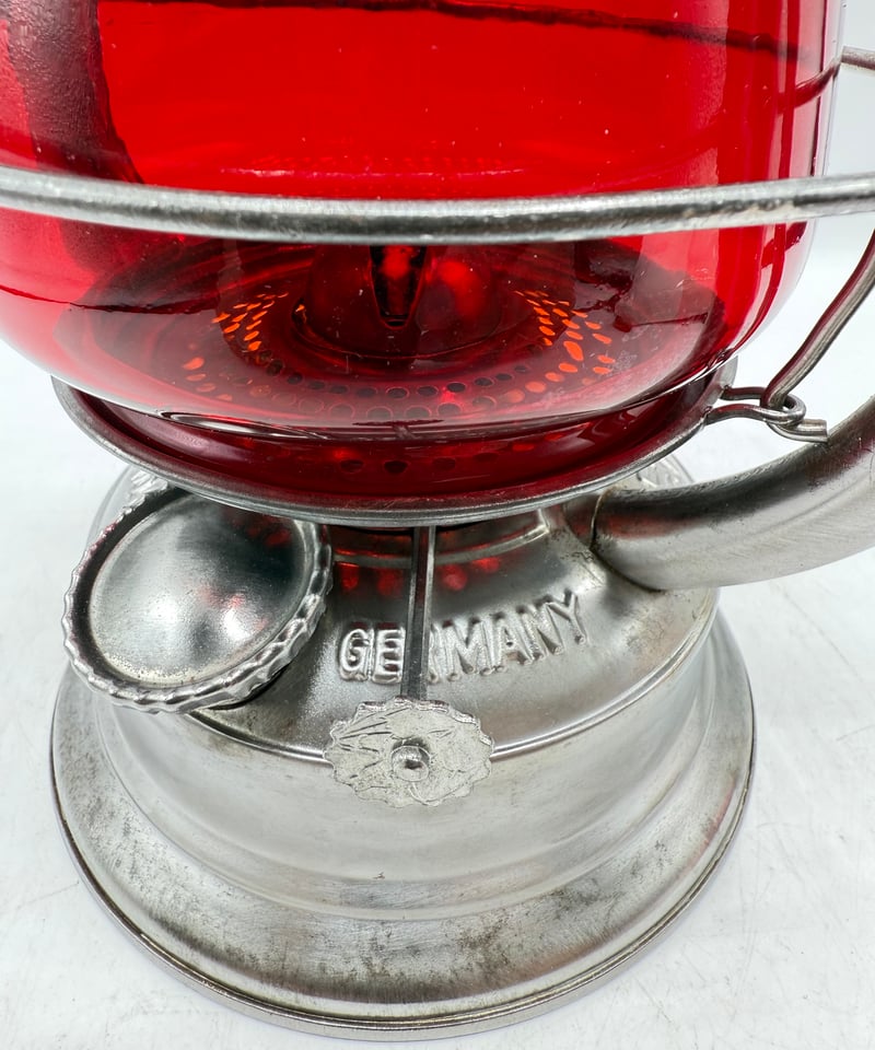 極美‼️BAT No.599 ホットブラストランタン レッドガラス