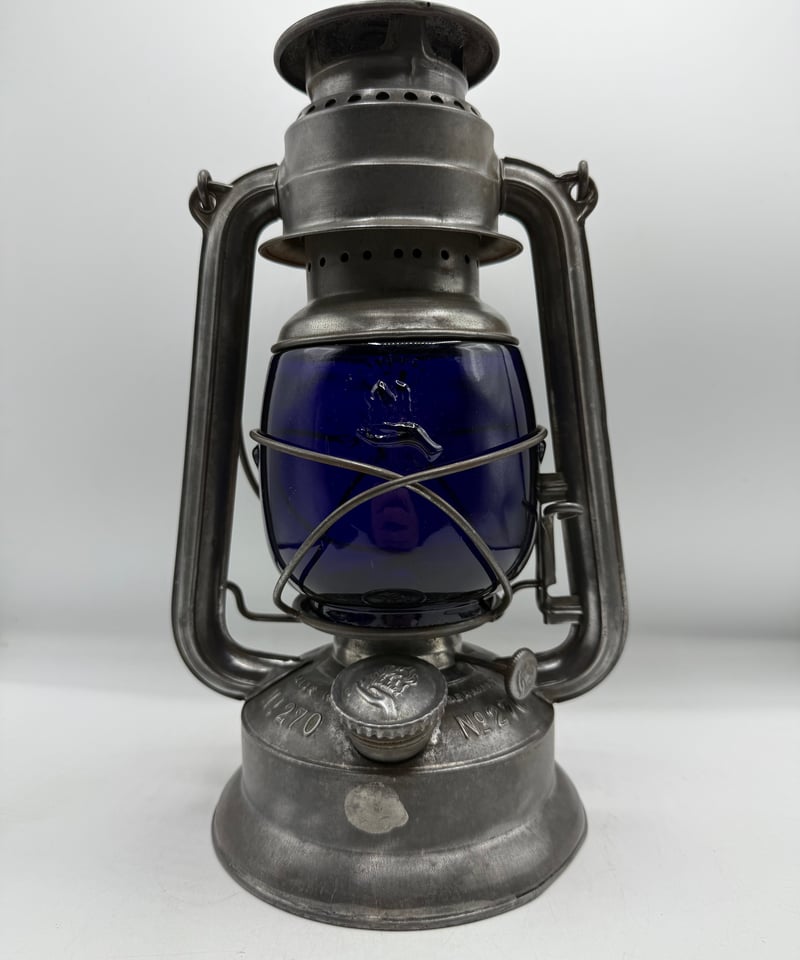FEUERHAND（フュアーハン「Feuerhand 270」 ランタン ブラックアウト‼️FEUERHAND No.270 ブルーガラス | ヴィンテージ