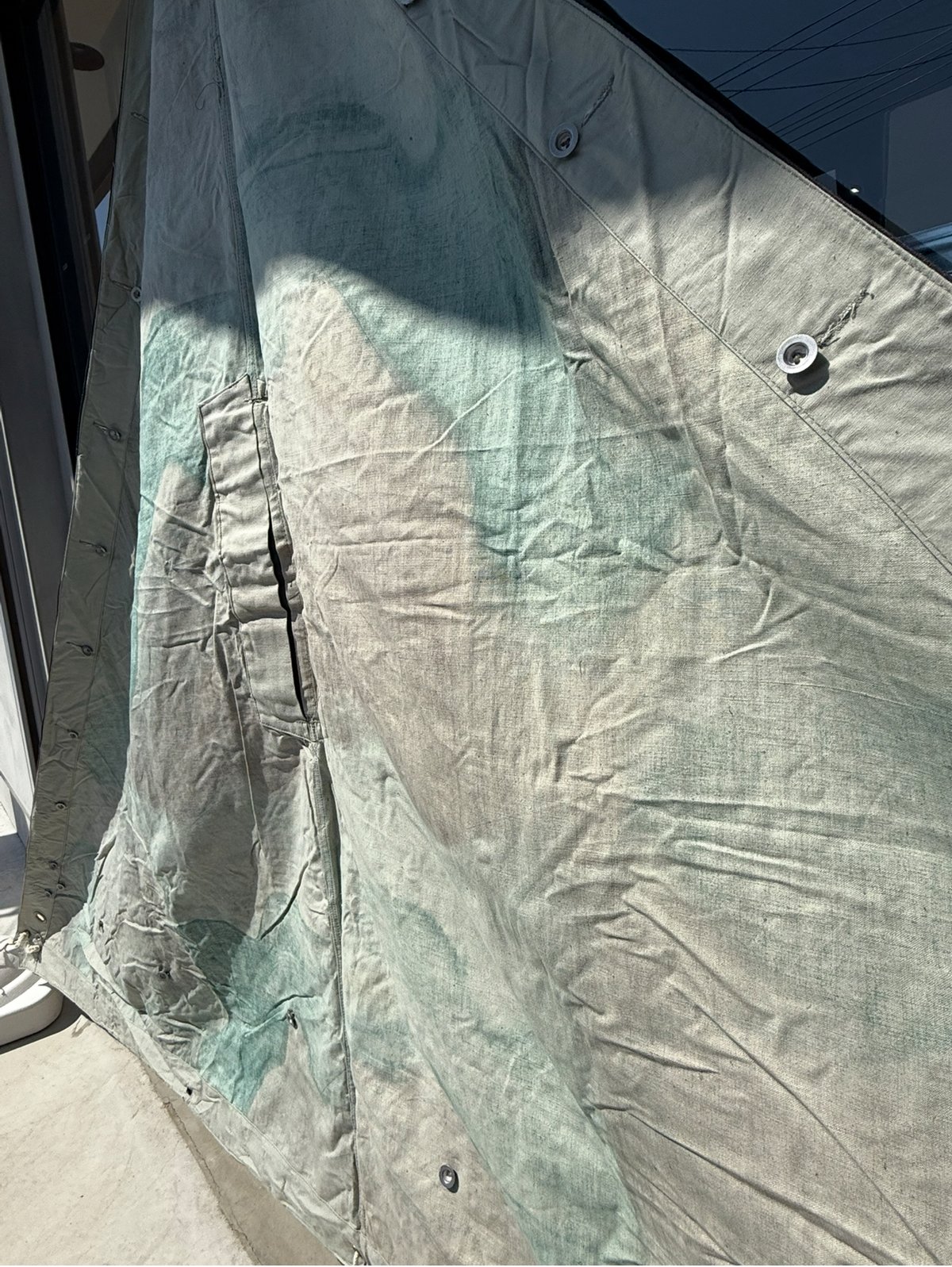 【訳あり】スウェーデン軍テント 1枚 B 軍幕 軍幕❗️スウェーデン軍用テント 1枚バラ売り | ヴィンテージ