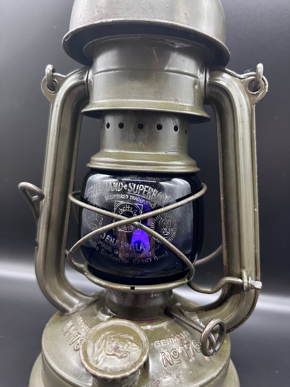 激レア！FEUERHAND フュアーハンド 176LU 青ホヤ(ブルー塗装)