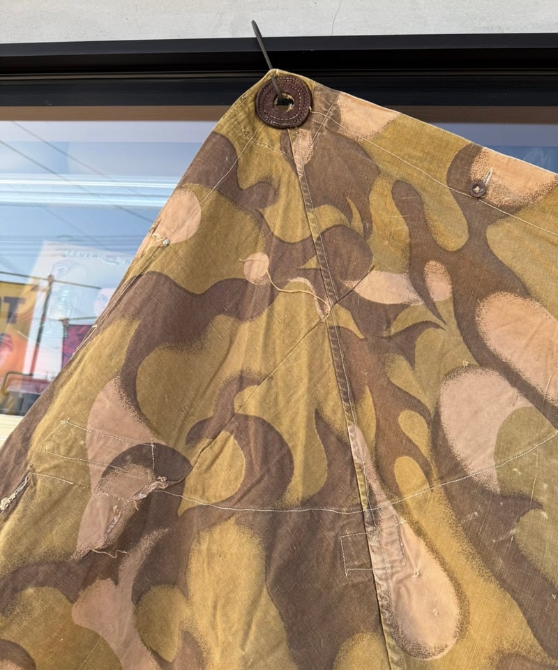 004 軍幕❗️アウトレット ハンガリー軍用テント ハリケーン迷彩 1枚