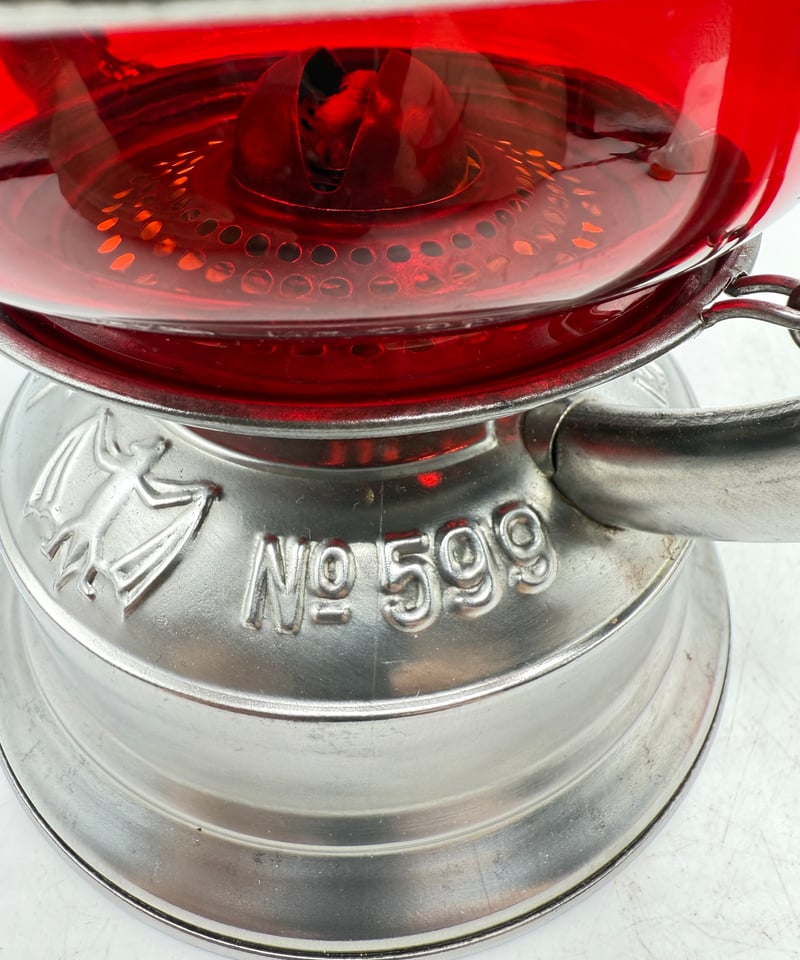 極美‼️BAT No.599 ホットブラストランタン レッドガラス