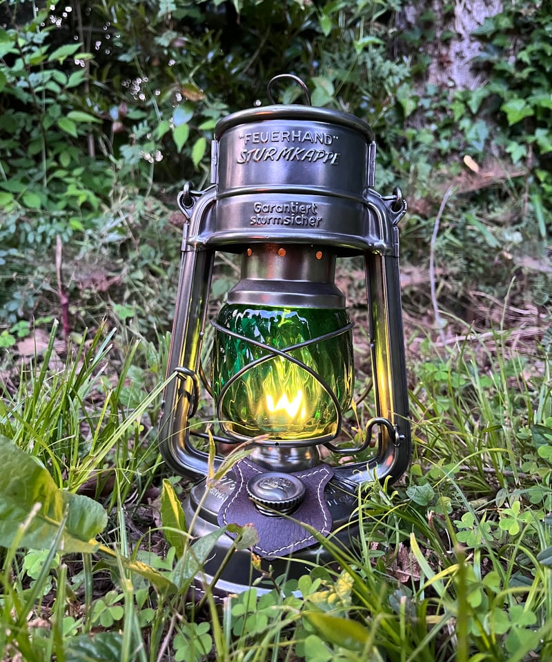 Crack Glass green Feuerhand クラックグラス TOMOS ORIGINAL GLASS FOR VINTAGE 『cross mall gr