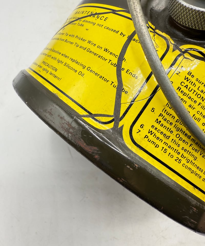 ミリタリー　1969年　コールマン　ガソリンランタン ミリタリー 1969年 コールマン ガソリンランタン