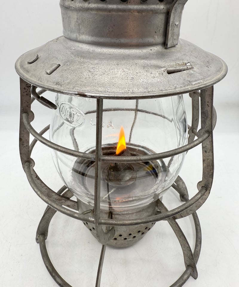 001 レイルロードランタン DIETZ No.39 STEEL CLAD クリアグローブ