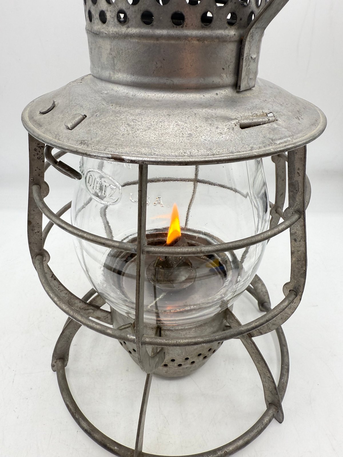 【超美品】1950~60s DIETZ No.39 STEEL CLAD 001 レイルロードランタン DIETZ No.39 STEEL CLAD クリアグローブ