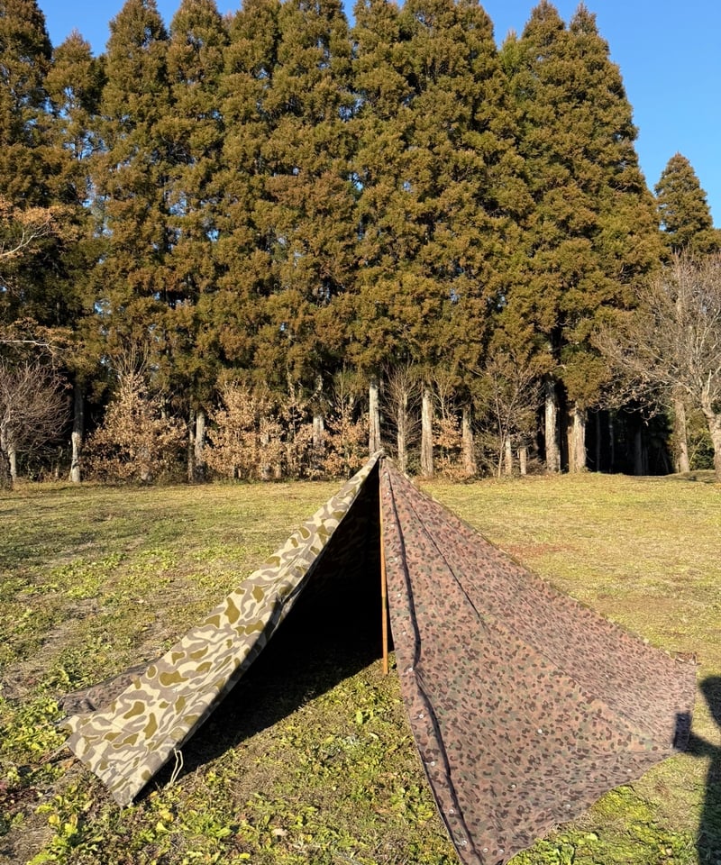 軍幕❗️オーストリア軍用テント 1枚バラ売り リバーシブル