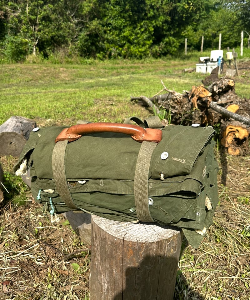 ポーランド軍❗️キャリーベルト レザーハンドル | ヴィンテージ