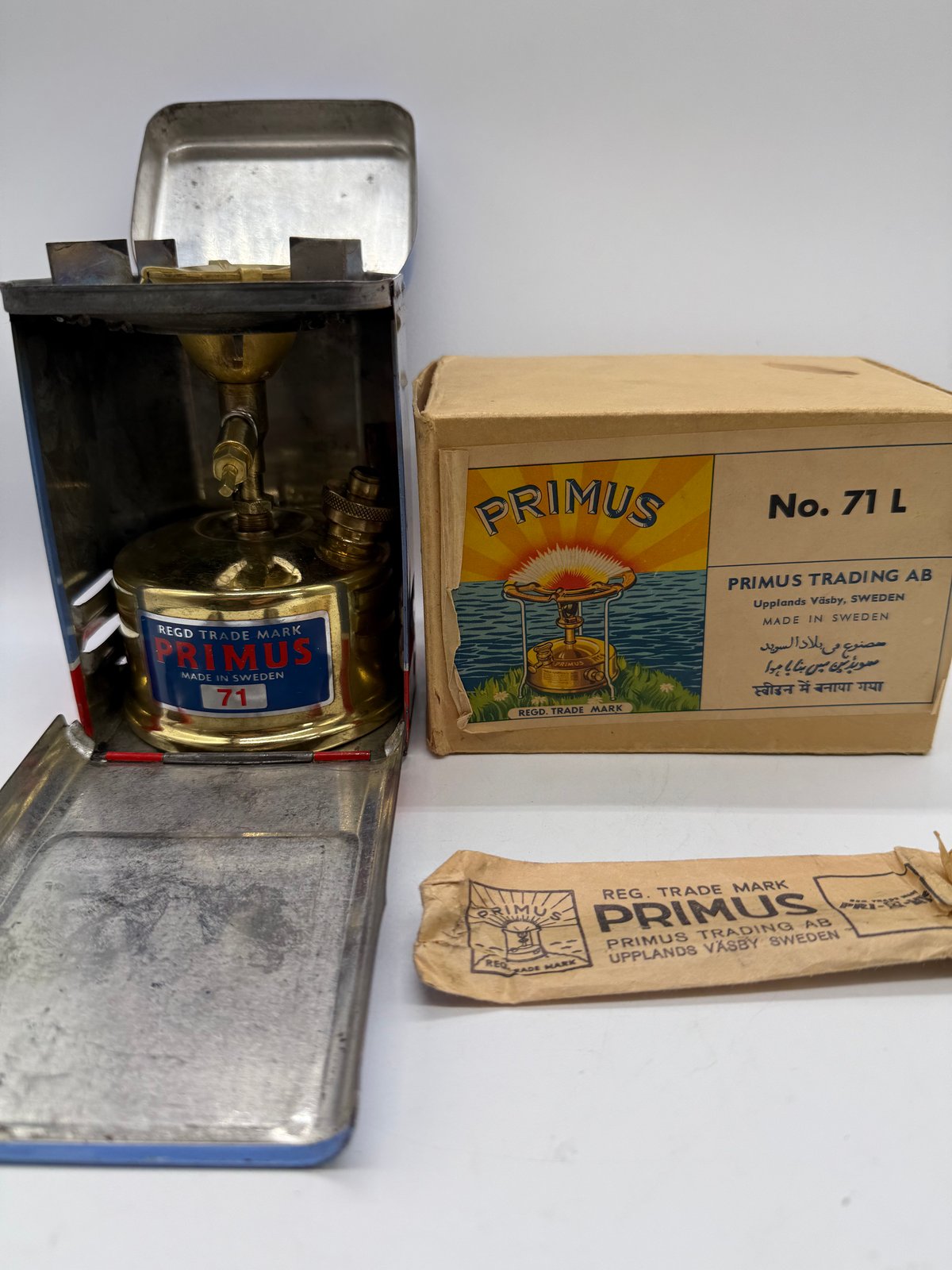 PRIMUS No.71L シングルバーナー 五徳BOX付き | ヴィンテージ PRIMUS No.71L シングルバーナー 五徳BOX付き | ヴィンテージ