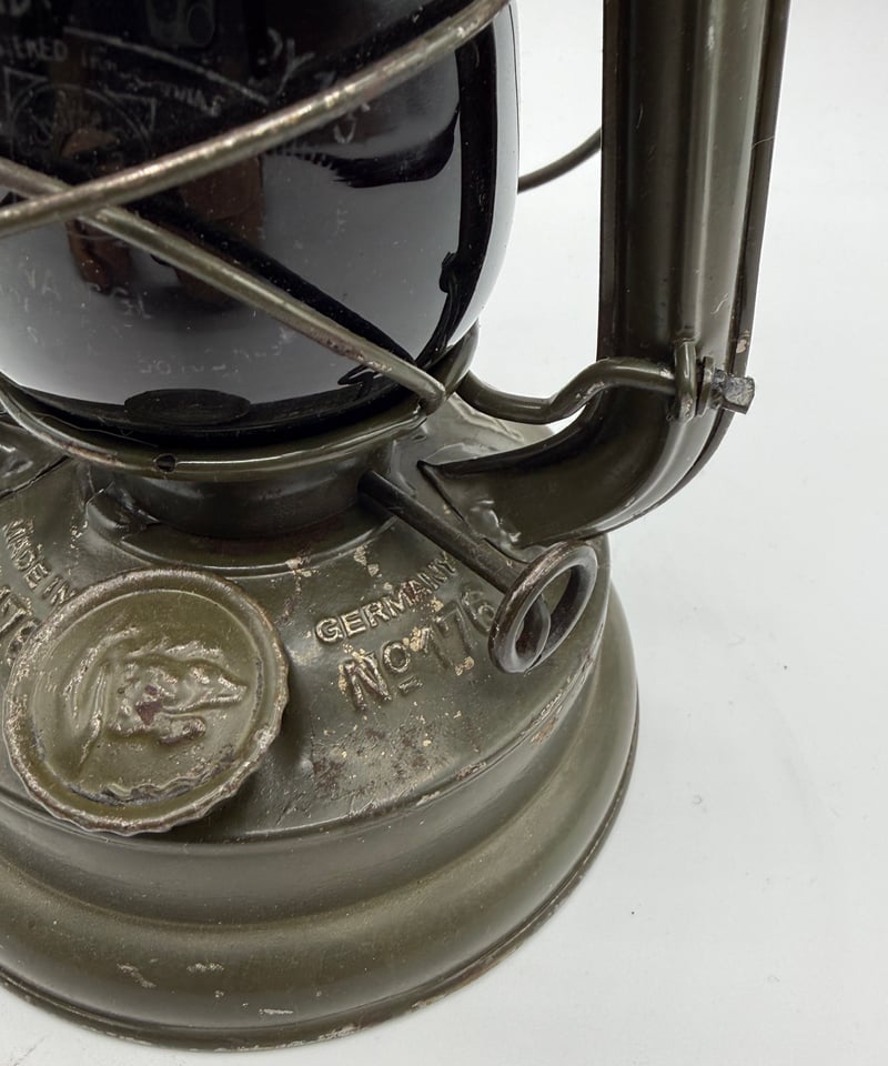 001 極美‼️FEUERHAND No.176e WW2 DARK RED GLAS‼️