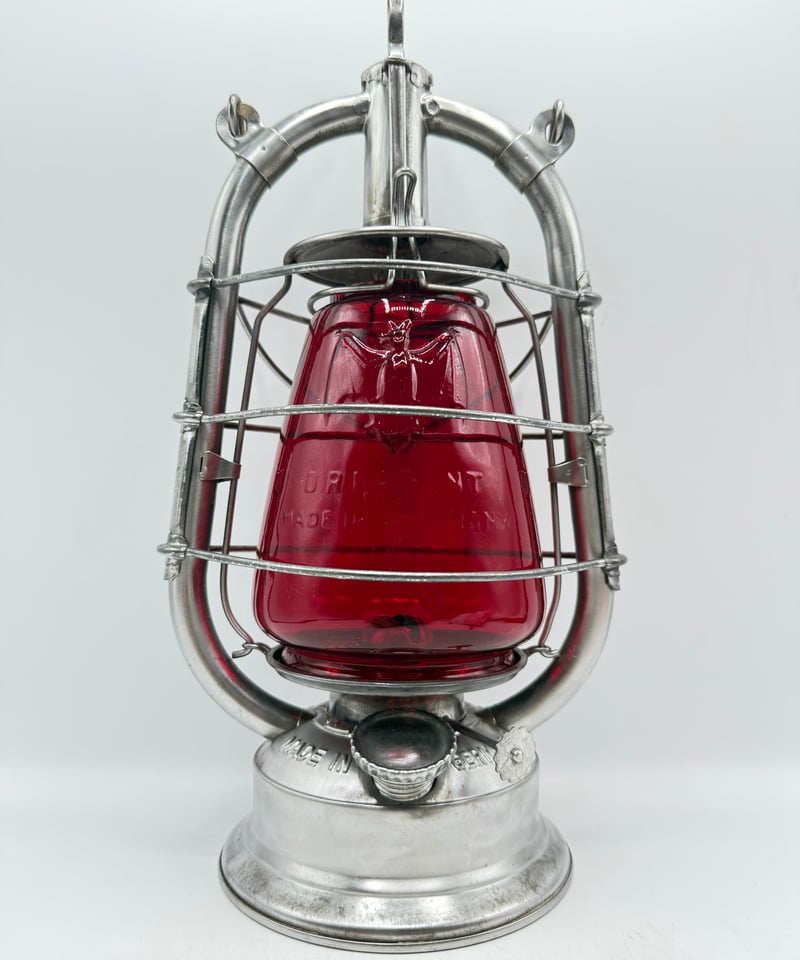 極美‼️BAT No.599 ホットブラストランタン レッドガラス