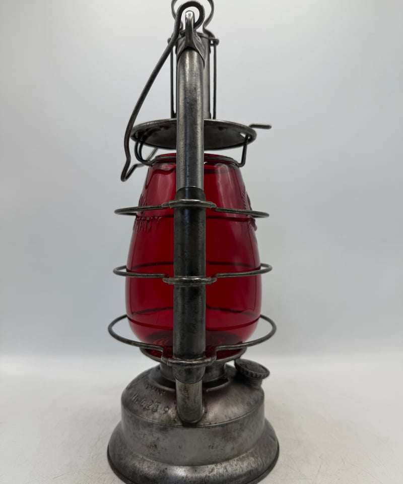 FEUERHAND Nr.423 中型オイルランプ レッドグローブ
