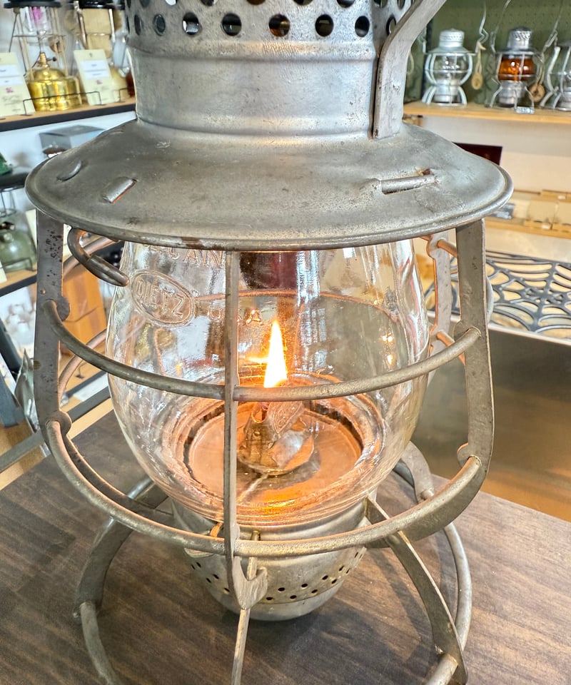 001 レイルロードランタン DIETZ No.39 STEEL CLAD クリアグローブ