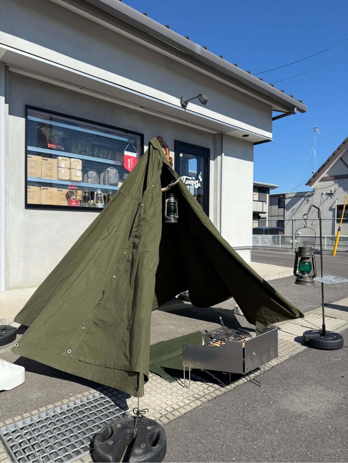 軍幕ポーランドテント　size1 2枚セット 軍幕❗️ポーランド軍ポンチョテント | ヴィンテージランタン