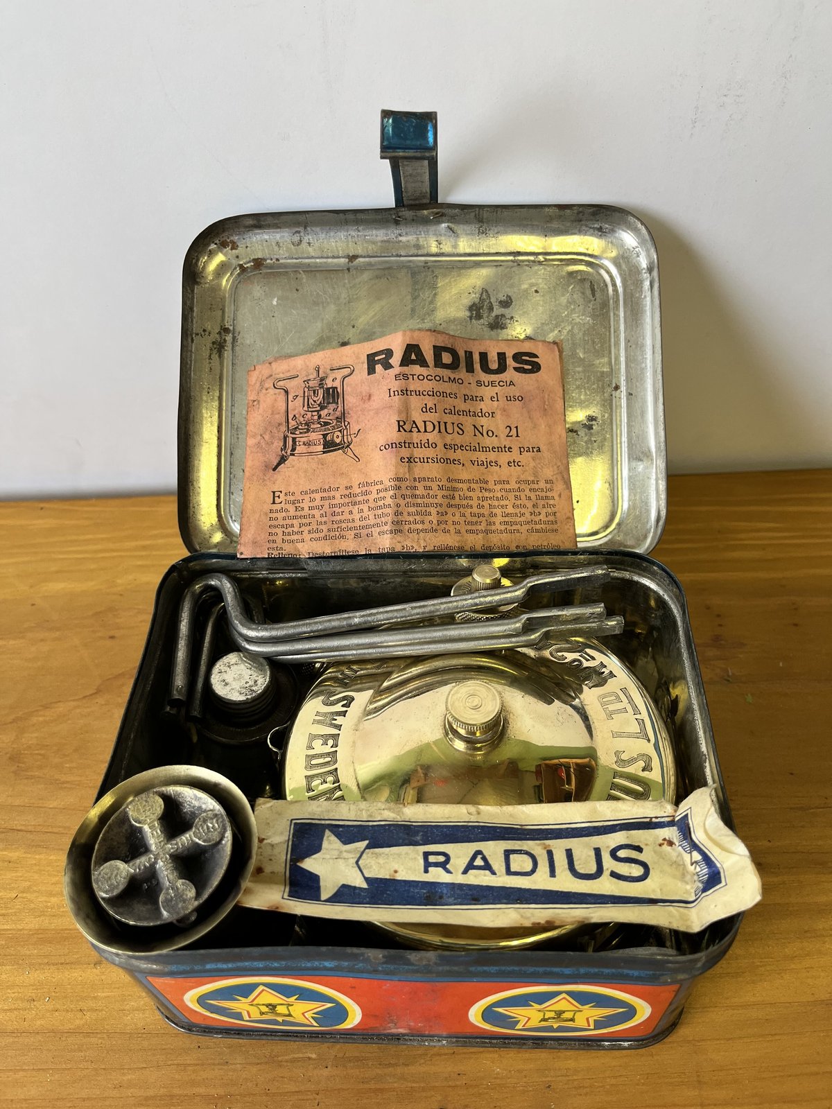 RADIUS No.21 ブラス シングルバーナー 小型ストーブ RADIUS No.21 ブラス シングルバーナー 小型ストーブ