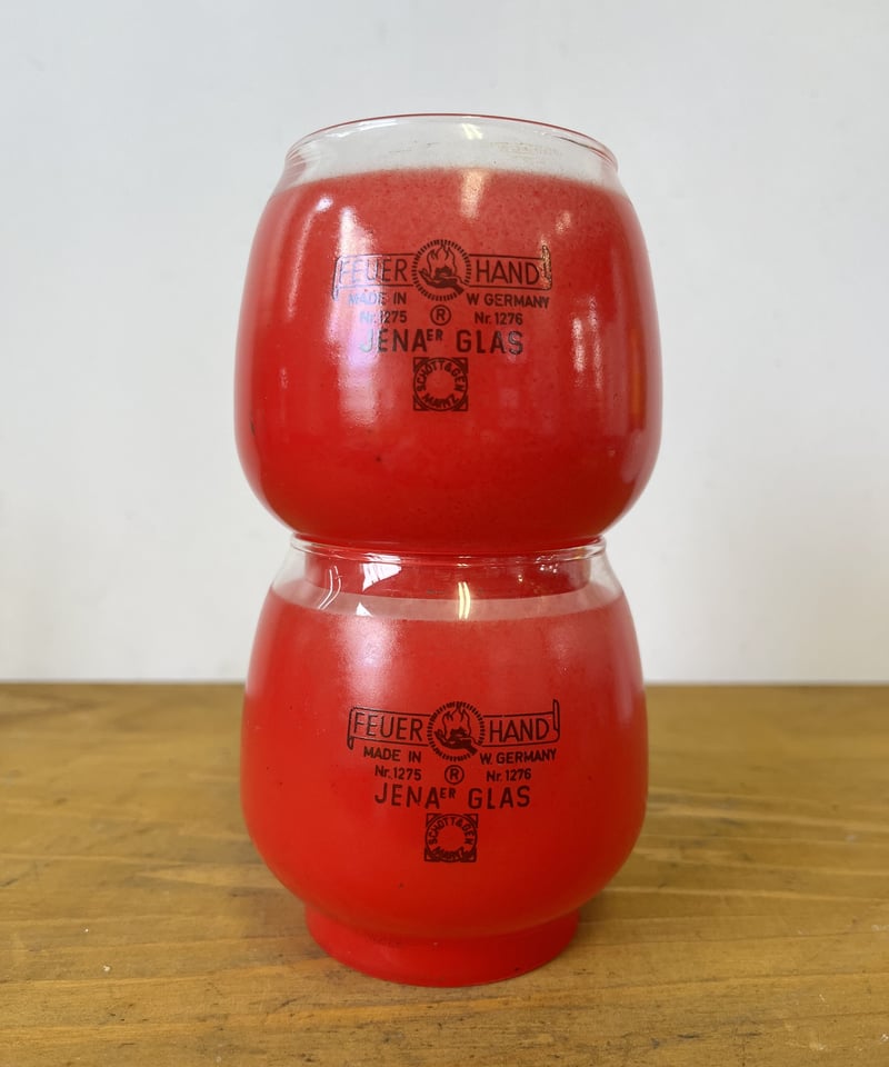 ヴィンテージガラス』FEUERHAND 275/276 JENAER GLAS レッド |