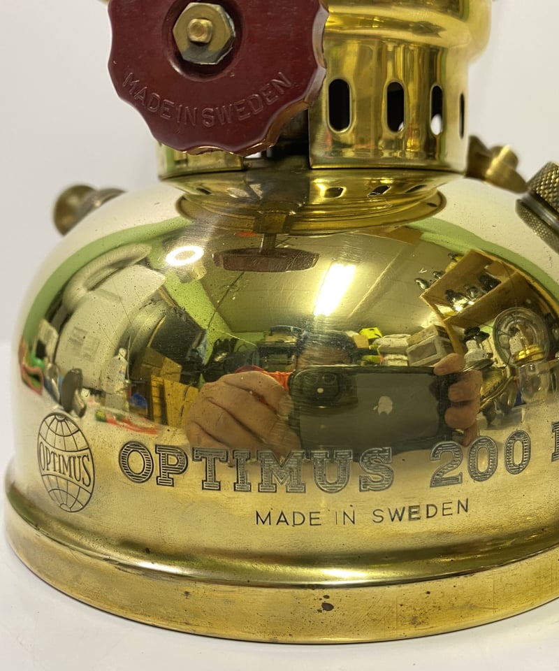 OPTIMUS 200P 未使用品 New Old Stock‼️』OPTIMUS 200 P ニッケル ミリタリーケース付きリ