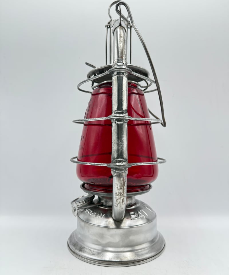 極美‼️BAT No.599 ホットブラストランタン レッドガラス