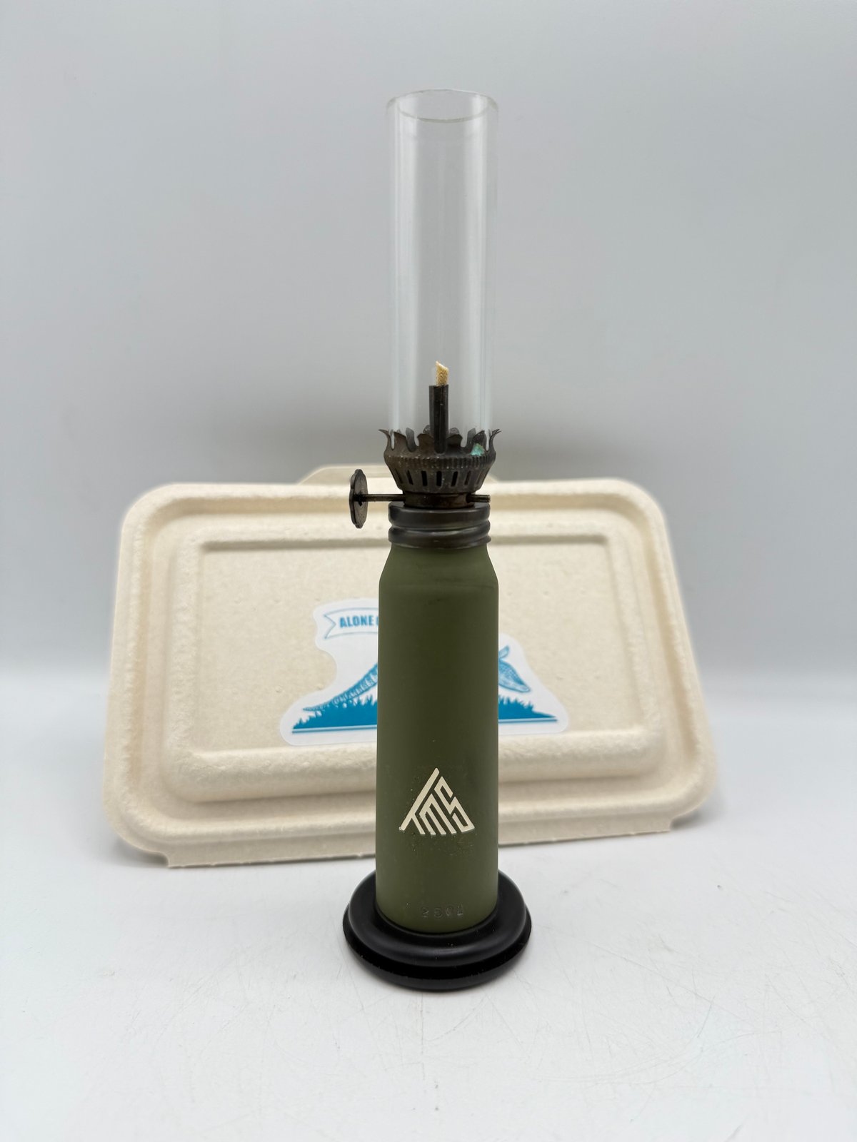 薬莢ランプ　限定バージョン きつね目工房×TOMOS オリジナル『薬莢ランプ』 オリーブカラー