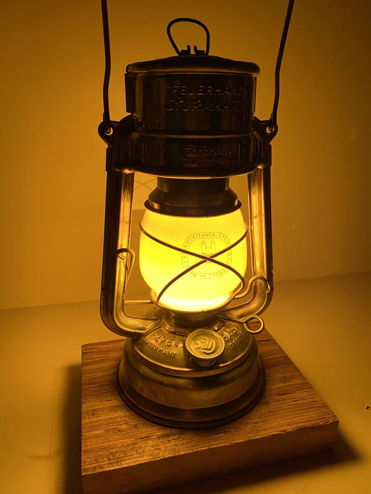 feuerhand176e　 純正AUER GLASレッドホヤ付き FEUERHAND 176 DBP STK k1490 red auer glass | Oldman's lantern