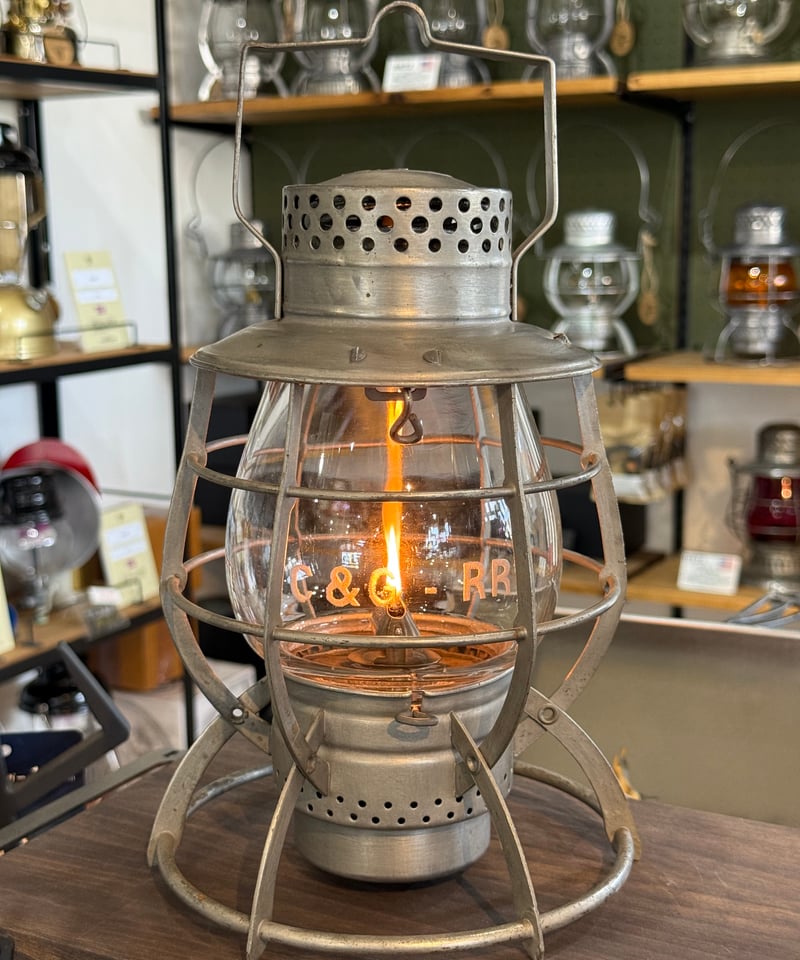 002 レイルロードランタン DIETZ No.39 STEEL CLAD クリア