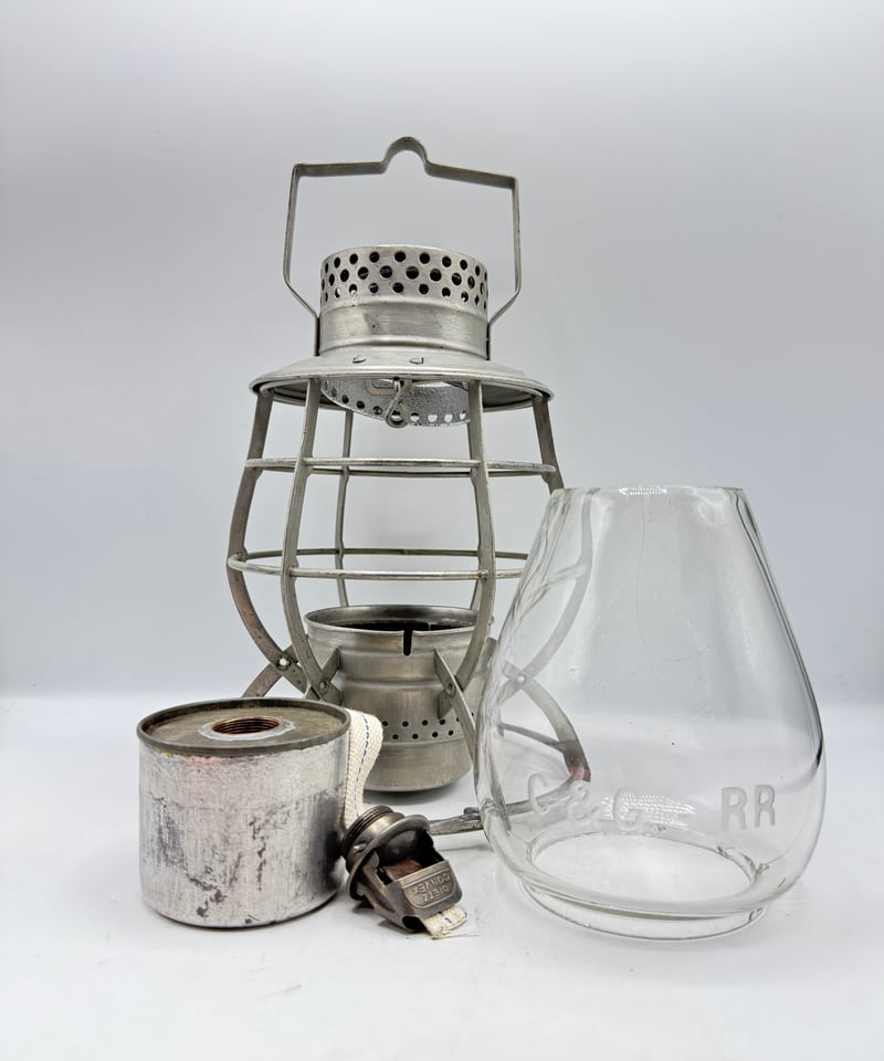 002 レイルロードランタン DIETZ No.39 STEEL CLAD クリアグローブ