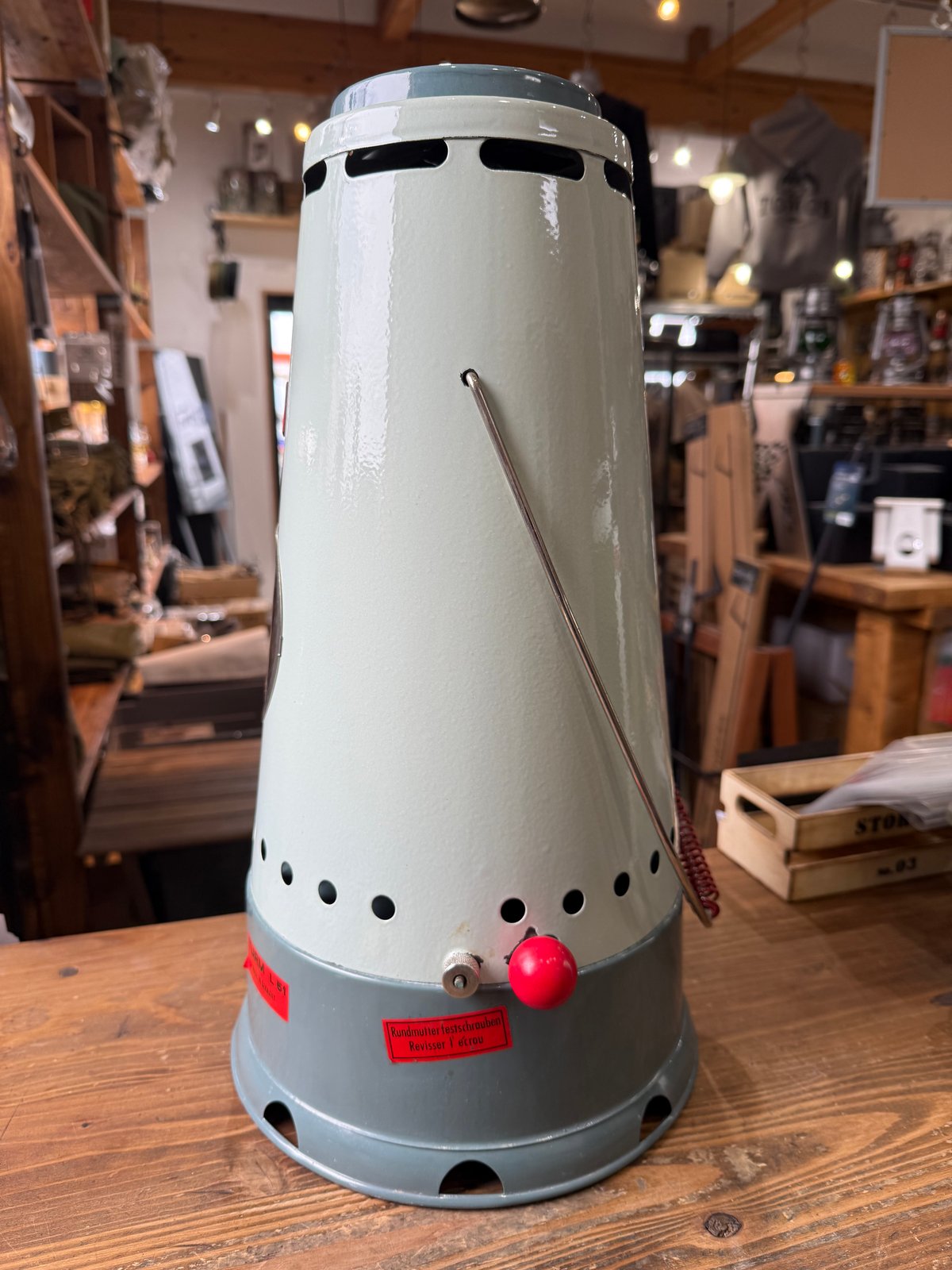 スイス軍石油ストーブ TURM ターム L51 ミリタリー 006 極美❗️スイス軍用ミリタリー石油ストーブ TURM社『L51』ドイツ製