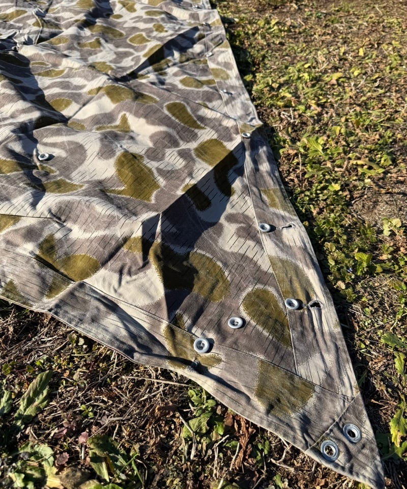 オーストリア軍幕　１枚　used 軍幕❗️オーストリア軍用テント 1枚バラ売り リバーシブル