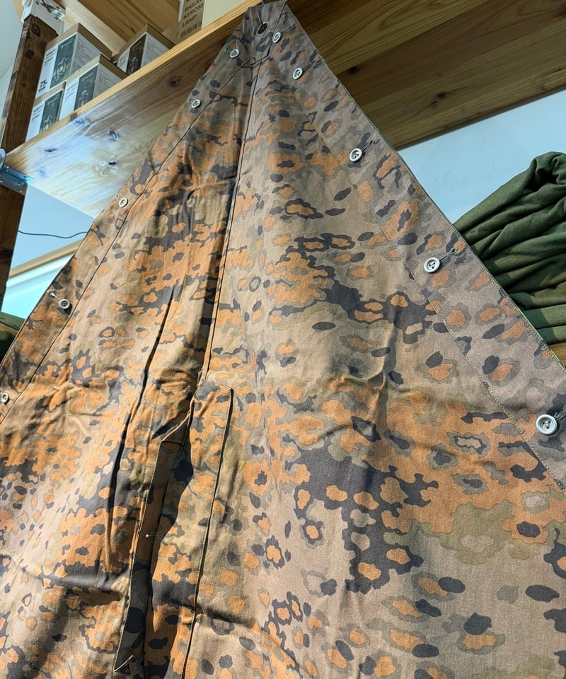 ドイツ軍幕　一枚 002 軍幕❗️ドイツ軍幕 スプリンターカモ 1枚 レプリカ