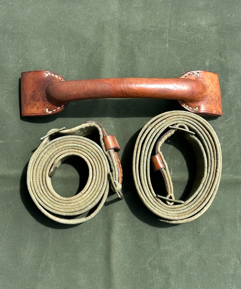 ポーランド軍❗️キャリーベルト レザーハンドル | ヴィンテージ