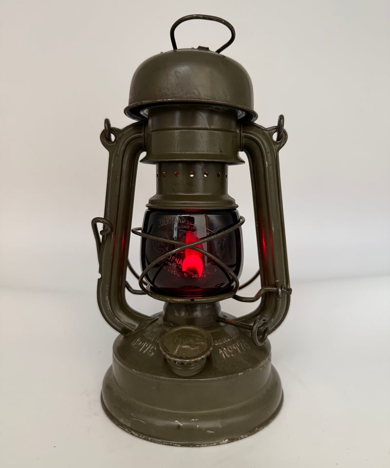 001 極美‼️FEUERHAND No.176e WW2 DARK RED GLAS‼️